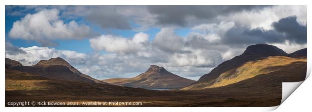 Stac Polly Assynt Scotland Print by Rick Bowden