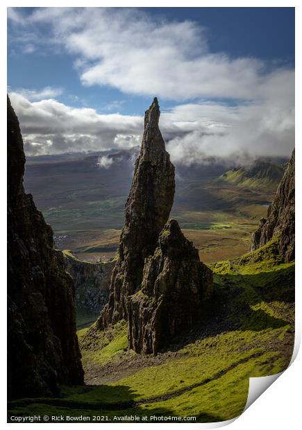 The Needle Isle of Skye Print by Rick Bowden