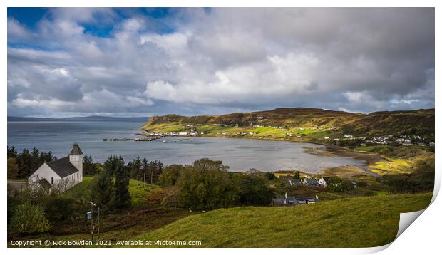 Uig Bay Isle of Skye Print by Rick Bowden