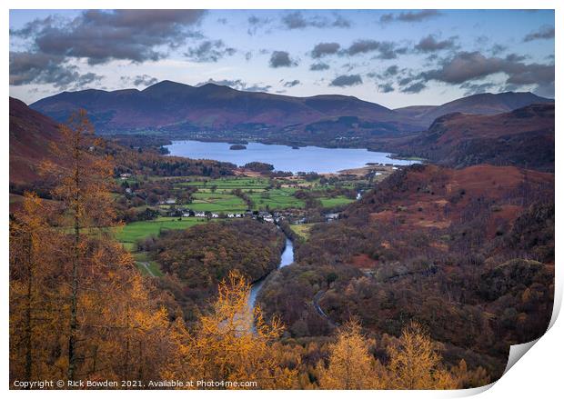 Derwent Valley Lake District Print by Rick Bowden