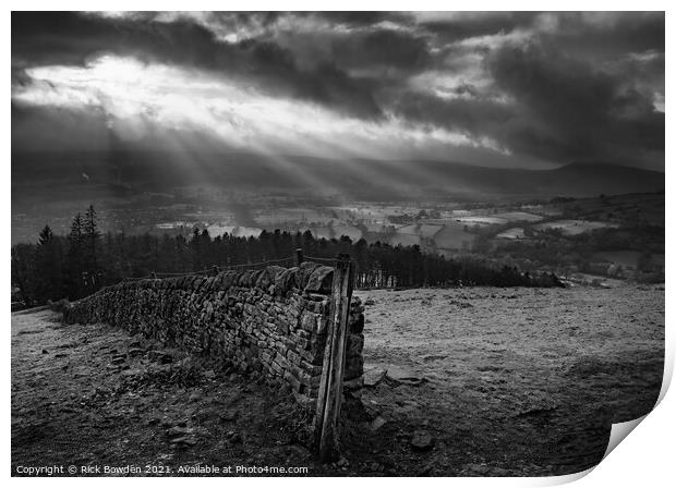 Castleton Peak District Print by Rick Bowden