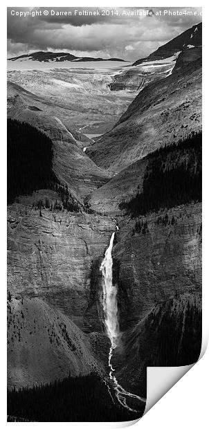 Takakkaw Falls, Yoho Park, Canada Print by Darren Foltinek