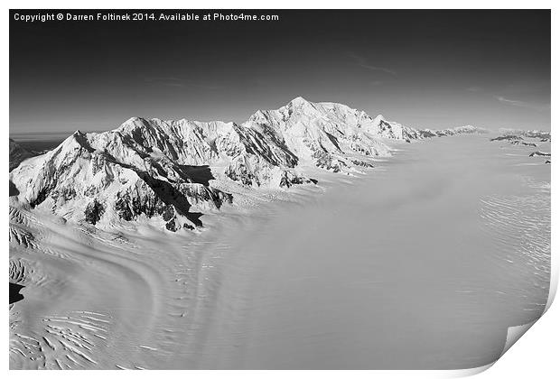  Mt. St. Elias and Seward Glacier, Yukon / Alaska Print by Darren Foltinek