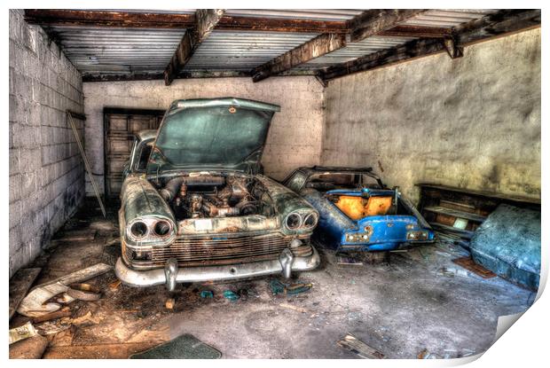 abandoned cars Print by Jason Thompson
