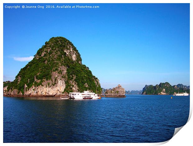 Magnificent Halong Bay Print by Jeanne Ong