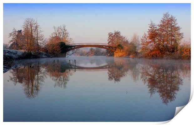  The Bridge reflection Print by Ross Lawford