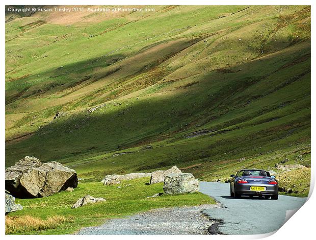 Honister Pass Print by Susan Tinsley