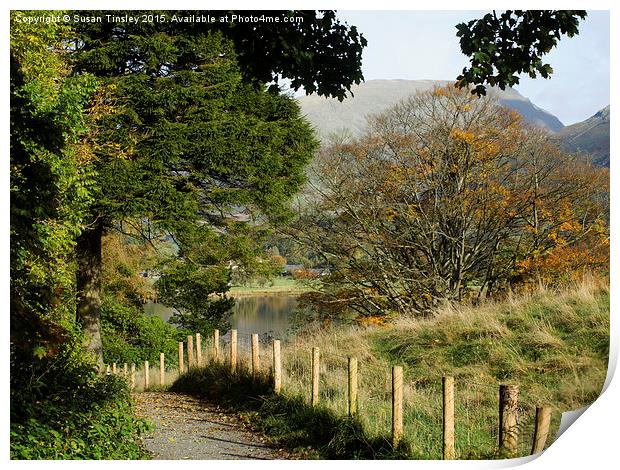 Path to Grasmere Print by Susan Tinsley