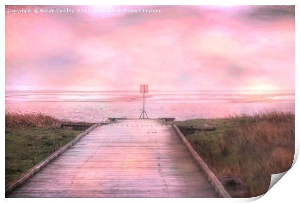 Lytham jetty Print by Susan Tinsley