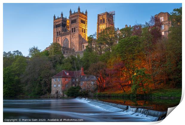 Durham Cathederal Print by Marcia Reay