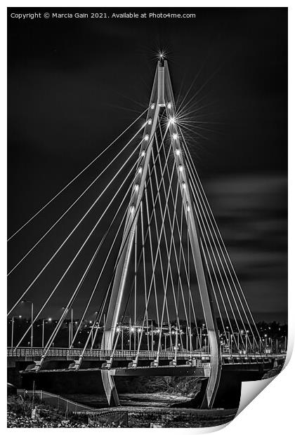 Northern Spire Bridge Print by Marcia Reay