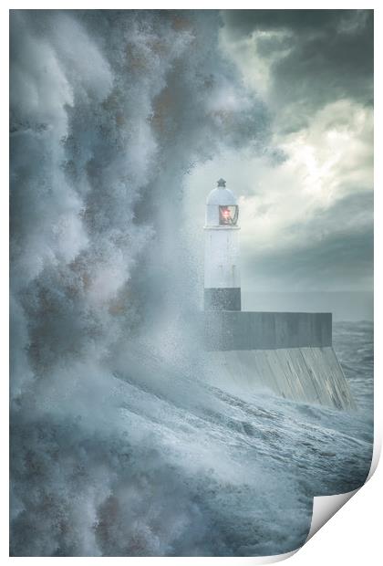 Porthcawl Storm Print by Chris Jones