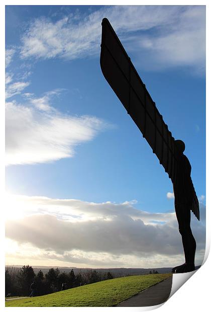  Angel of the North Print by Ros Ambrose