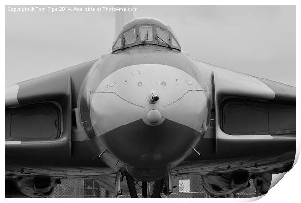  Vulcan XM607 The Bomber Of The Falklands. Print by Tom Pipe
