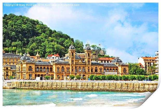  Summer in San Sebastian Print by Mary Machare