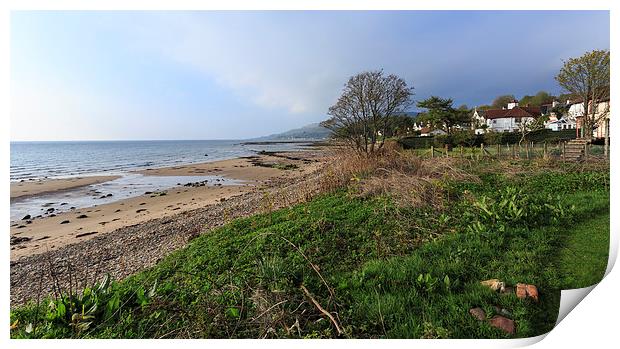 Looking across Whiting Bay, Isle of Arran Print by Alan Whyte