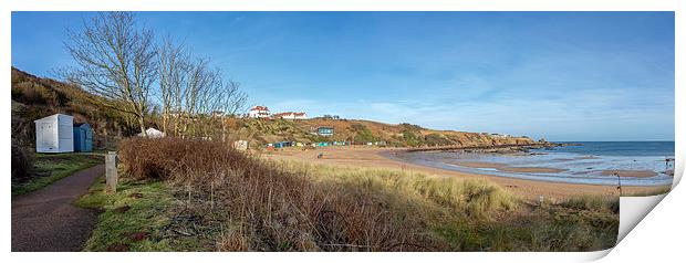  Coldingham Bay Panorama Print by Alan Whyte