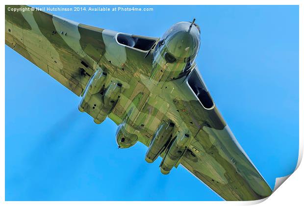  Avro Vulcan Print by Neil Hutchinson