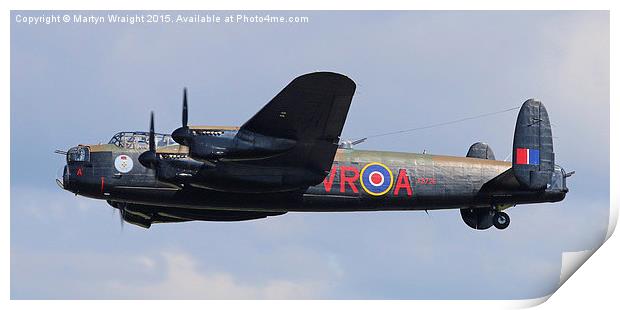  Avro Lancaster - WW2 Bomber Print by Martyn Wraight