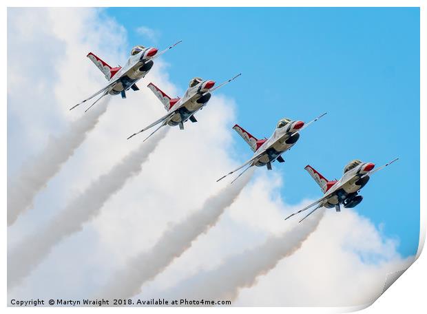 USAF Thunderbirds  Print by Martyn Wraight