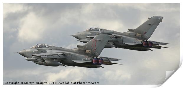 Tornado Gr4 departures Print by Martyn Wraight
