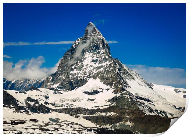 Matterhorn Print by michael mcfarlane