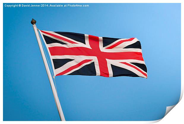 Union Flag Print by David Jenner