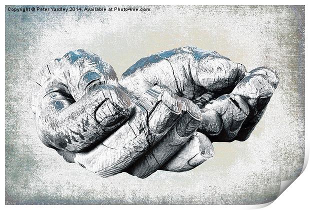  A Safe Pair Of Hands Print by Peter Yardley