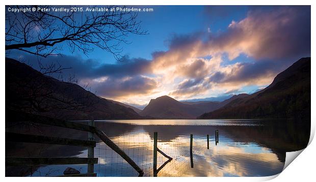 Sunrise Over Fleetwith Pike - Buttermere  Print by Peter Yardley