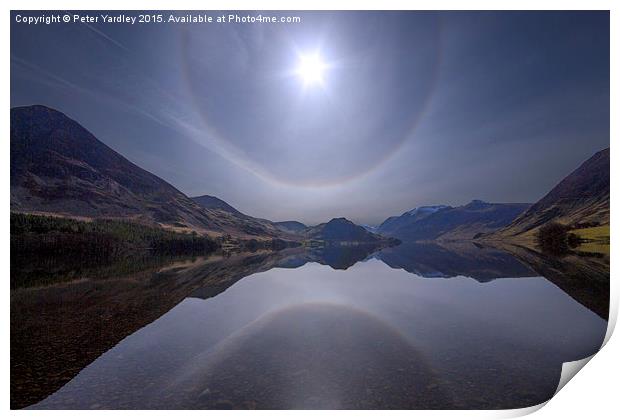 Crummock Water Halo  Print by Peter Yardley