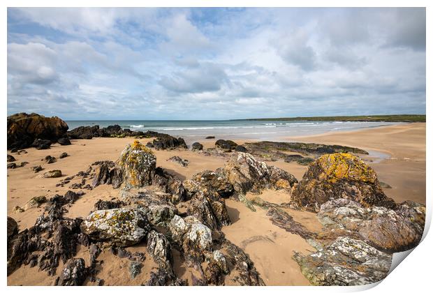 Aberffraw beach, Anglesey, North Wales Print by Andrew Kearton