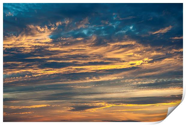  Spectacular September sunset Print by Andrew Kearton