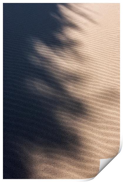  Shadows on the sand Print by Andrew Kearton