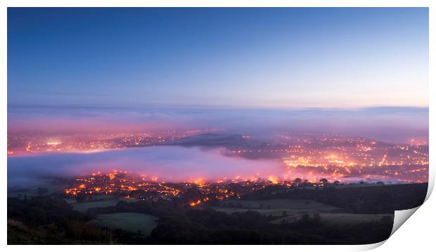 Glossop at dawn Print by Andrew Kearton