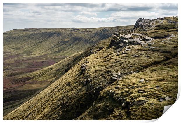 Seal Edge, Kinder Scout, Derbyshire Print by Andrew Kearton