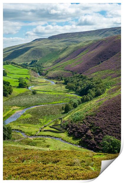 Woodlands Valley, Peak District Print by Andrew Kearton