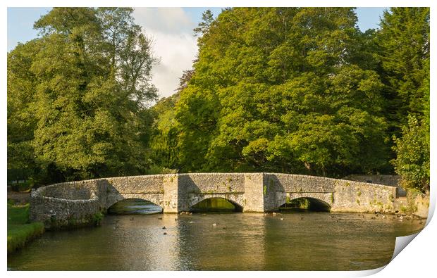 Sheepwash Bridge, Ashford-in-the-water Print by Andrew Kearton