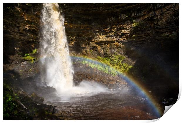Hardraw Force, Yorkshire Dales Print by Andrew Kearton