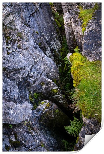 The Buttertubs, North Yorkshire Print by Andrew Kearton