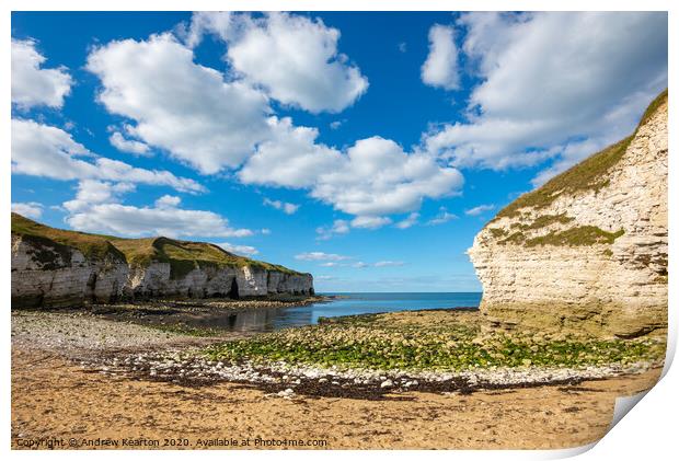 North Landing, Flamborough, North Yorkshire Print by Andrew Kearton