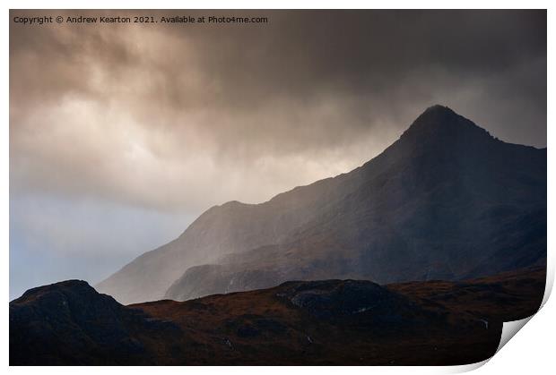 Drama in the Scottish Highlands Print by Andrew Kearton