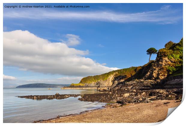 Cwm Yr Eglwys, Pembrokeshire Print by Andrew Kearton