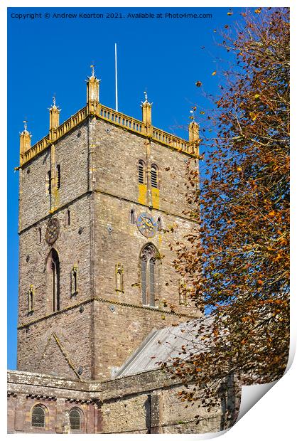 St Davids Cathedral, Pembrokeshire Print by Andrew Kearton