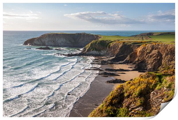 Traeth Llyfn, Pembrokeshire, Wales Print by Andrew Kearton