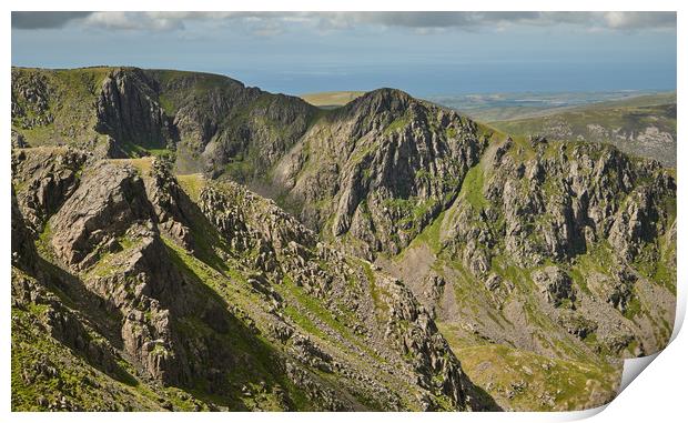 The Craggy Face of Steeple  Print by John Malley