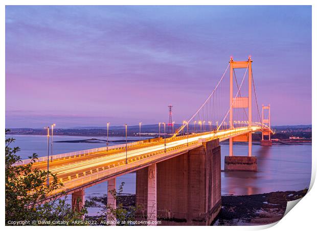 Severn Bridge at sunrise Print by David Oxtaby  ARPS