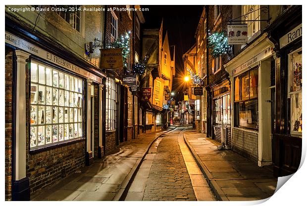  The Shambles in York Print by David Oxtaby  ARPS
