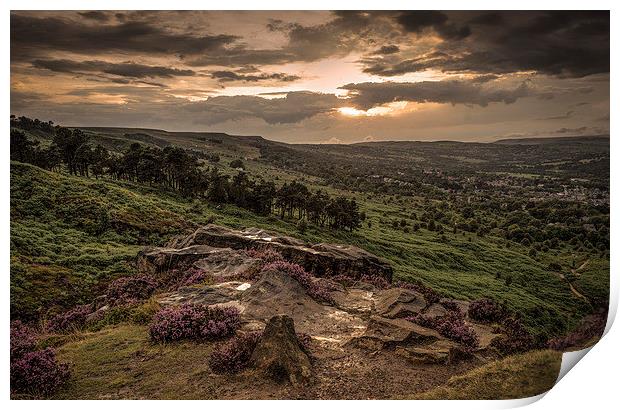  Ilkley Moor Outcrop - After the Storm Print by David Oxtaby  ARPS
