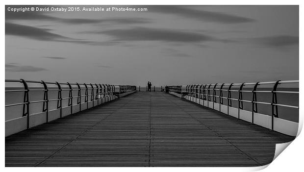  'the lovers' at the end of the pier Print by David Oxtaby  ARPS