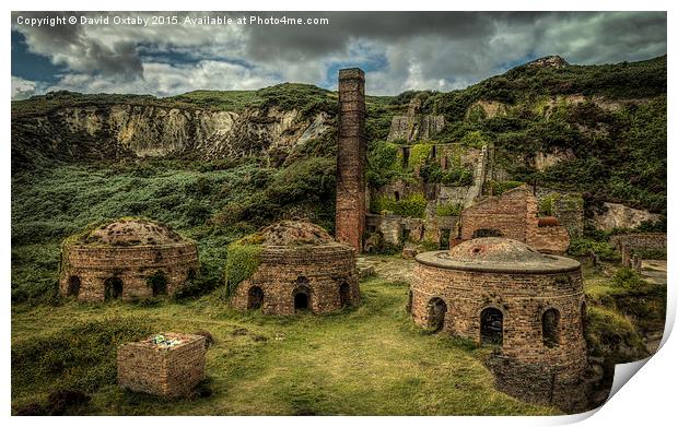  Porth Wen Brickworks Print by David Oxtaby  ARPS